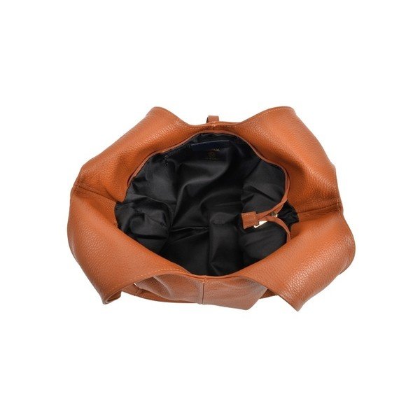 Konjako rudos spalvos odinė rankinė Roberta M Paredo Cognac-image-1
