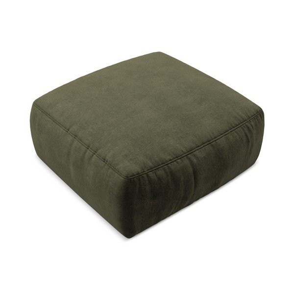 Žalios spalvos taburetė iš šenilinio audinio Kuki – Makamii-image-2