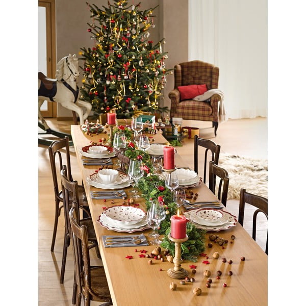 Balta ir raudona porcelianinė kalėdinė lėkštė Toy´s Delight Villeroy&Boch, ø 29 cm-image-4