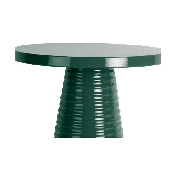 Iš metalo apvalios formos šoninis stalas ø 40 cm Catania Ribbed – Leitmotiv-image-2