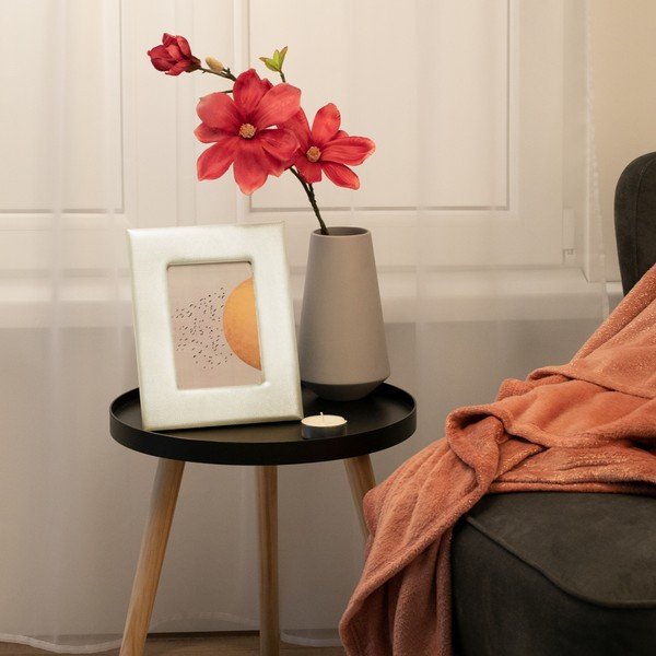 Kreminės spalvos iš plastiko pastatomas rėmas 21x26 cm Shina – Restilo-image-1