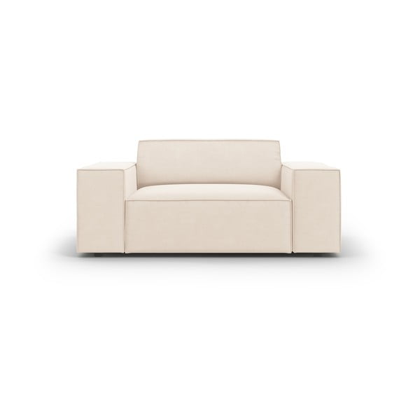 Iš velveto krėslas smėlio spalvos Jodie – Micadoni Home-image-3