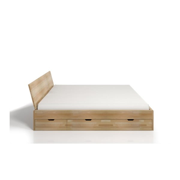Dvigulė lova iš buko medienos su stalčiumi SKANDICA Vestre Maxi, 160 x 200 cm-image-3