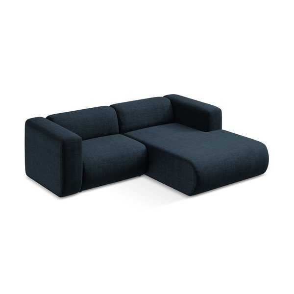 Mėlynos spalvos kampinė sofa (su dešiniuoju kampu/su gultu) Ekahi – Makamii-image-3