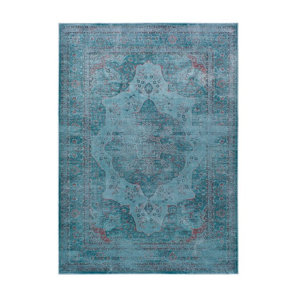 Mėlynas viskozės kilimas Universal Lara Aqua, 160 x 230 cm