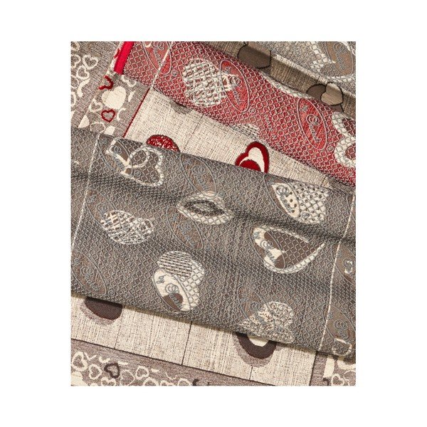 Itin patvarus virtuvinis kilimas Webtappeti Lovely Rosso, 55 x 240 cm-image-2