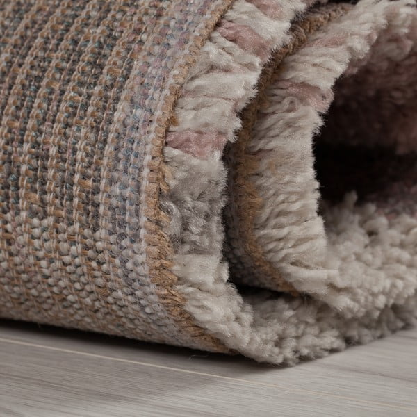 Rožinis ir pilkas kilimas Flair Rugs Nuru, 120 x 170 cm-image-4