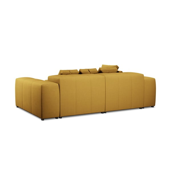 Geltona kampinė sofa (kintama) Rome - Cosmopolitan Design-image-4