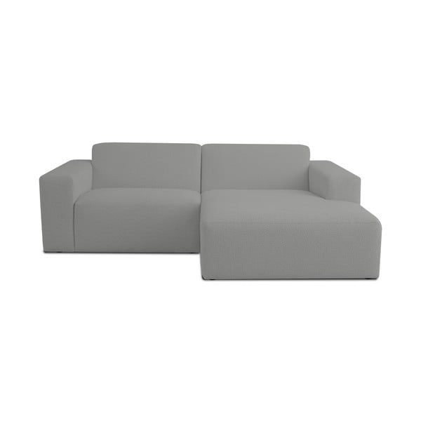 Iš boucle kampinė sofa pilkos spalvos (su dešiniuoju kampu) Roxy – Scandic