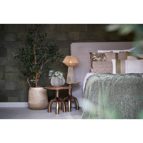 Stalinis šviestuvas šviesiai žalios spalvos (aukštis 47 cm) iš džiuto Fugia – Light & Living-image-1