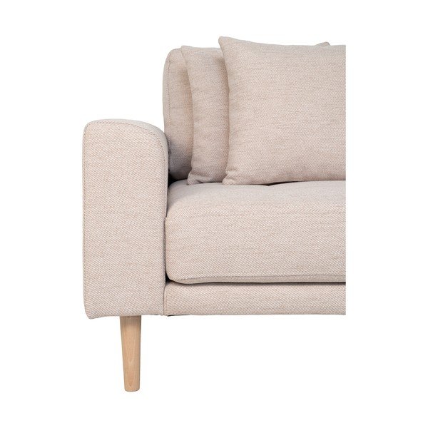 Kampinė sofa smėlio spalvos (su dešiniuoju kampu) Lido – House Nordic-image-2
