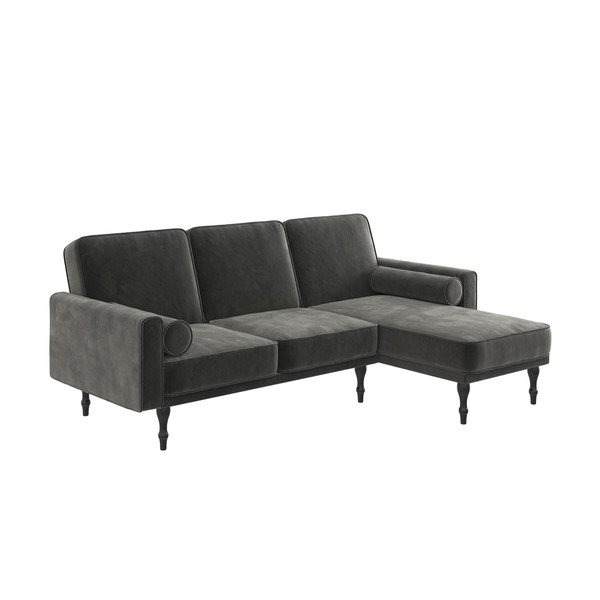 Pilka sofa lova kampinė sofa Edison - Støraa-image-2