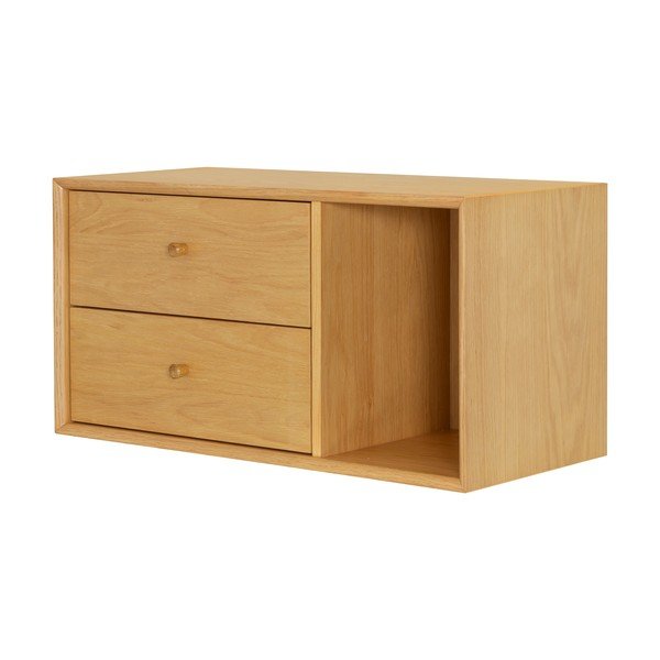 Stalčiai modulinei lentynų sistemai natūralios spalvos iš ąžuolo 43x33 cm Z  – Tenzo-image-1