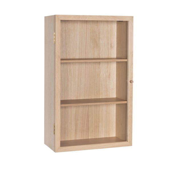 Pakabinama vitrina natūralios spalvos iš ąžuolo 50x80 cm Panorama – Hübsch