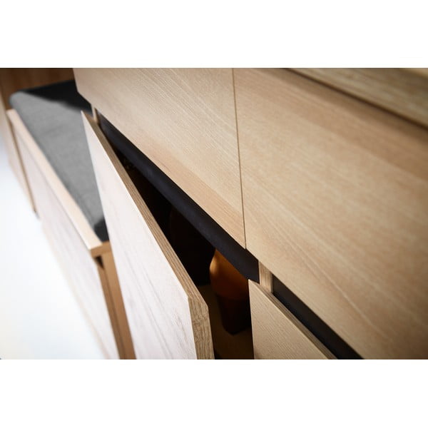 Bukmedžio apdailos batų spinta su stalčiais Lissabon - Germania-image-2