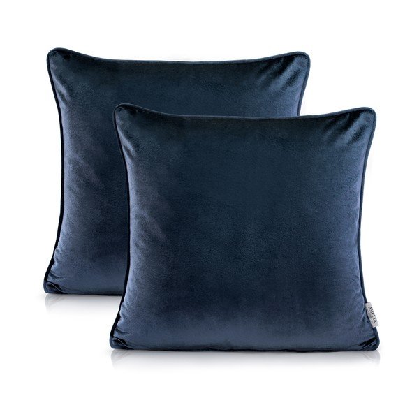 2 užvalkalų rinkinys "AmeliaHome Nancy Darkblue", 45 x 45 cm-image-2
