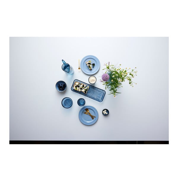 Serviravimo padėklas mėlynos spalvos iš stiklo  14x38 cm Kusintha – Bitz-image-2