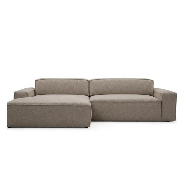 Taupe spalvos sulankstoma/ar elektrisko sēdekļa regulēšanu kampinė sofa (su kairiuoju kampu) Abel – Bobochic Paris