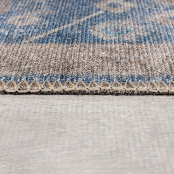 Skalbiamas mėlynos spalvos kilimas 115x170 cm Orelia Global – Flair Rugs-image-4