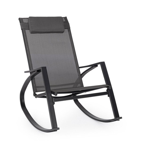 Antracito spalvos metalinis sodo krėslas Ercolano – Bizzotto