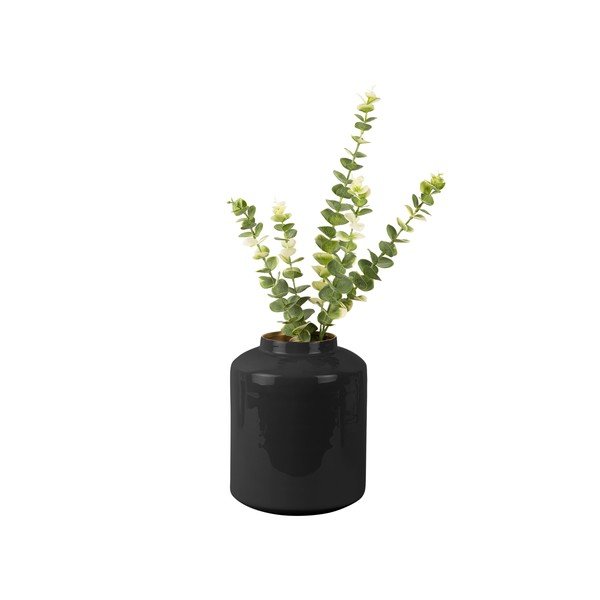 Juodos spalvos emaliuota vaza PT LIVING Grand, aukštis 23 cm-image-1