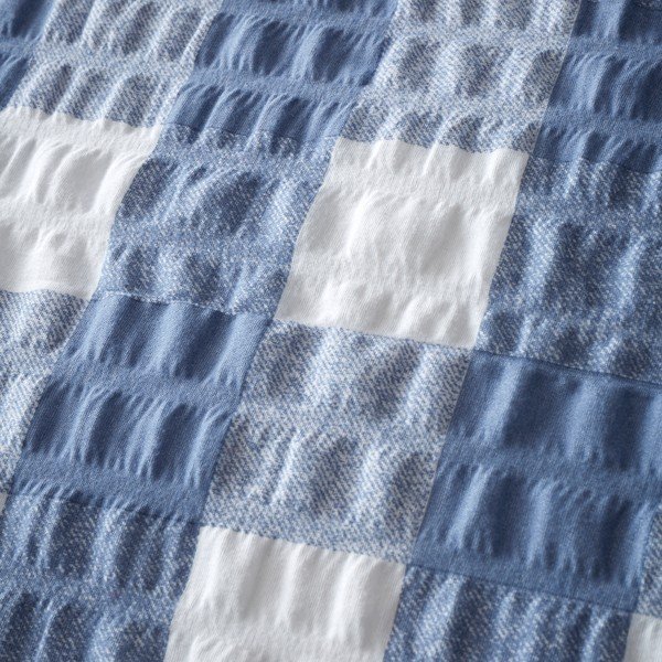 Iš flanelės dvigulė patalynė mėlynos spalvos 200x200 cm Gingham Check – Catherine Lansfield-image-4