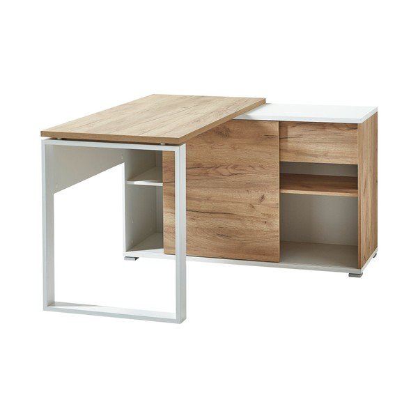 Darboo stalas su ąžuoline apdaila 120x117 cm Lioni - Germania-image-3