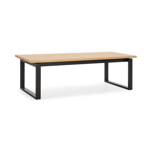 Valgomojo stalas su ąžuolo dekoro stalviršiu 100x220 cm Rina – Marckeric