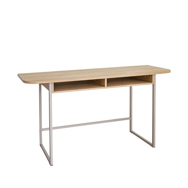 Natūralios spalvos konsolinis staliukas iš ąžuolo 40x140 cm Darlington – Actona-image-4