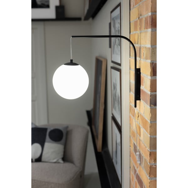 Juodai baltas sieninis šviestuvas (ilgis 47,5 cm) Dione - Markslöjd-image-1