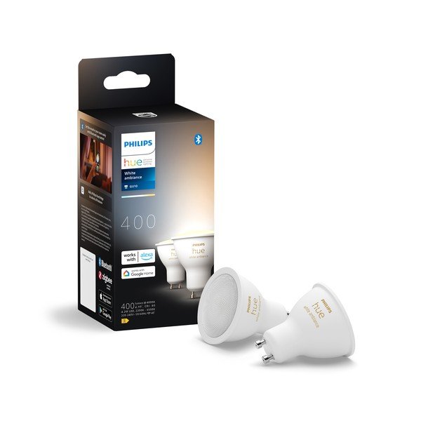 LED lemputės 2 vnt. 4 W GU10, White ambiance – Philips Hue-image-1
