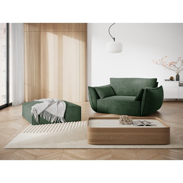 Tamsiai žalias pėdkelnis Vanda - Mazzini Sofas-image-1