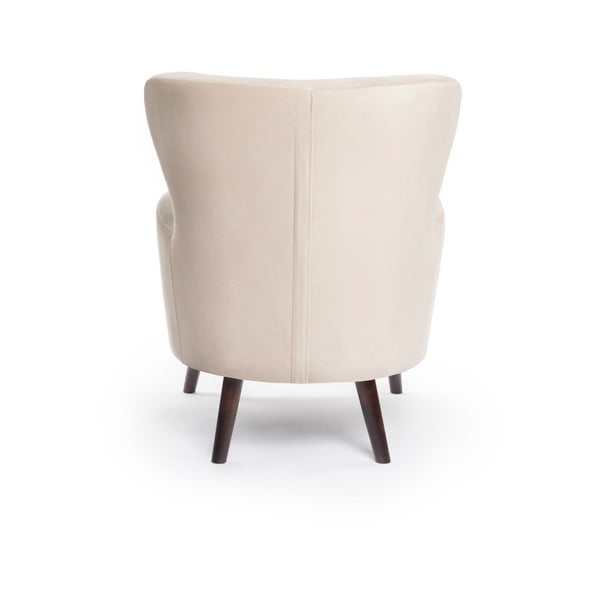 Iš velveto krėslas smėlio spalvos su atlošu Noemye – Bonami Selection-image-4