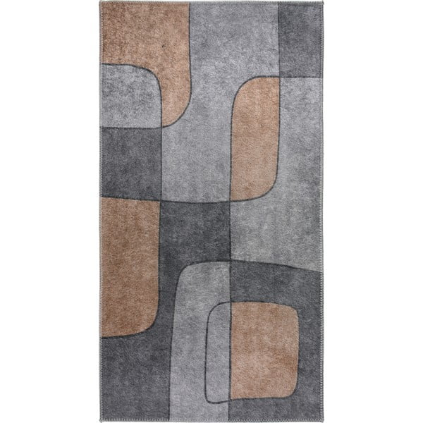 Skalbiamas kilimas pilkos spalvos 80x200 cm – Vitaus