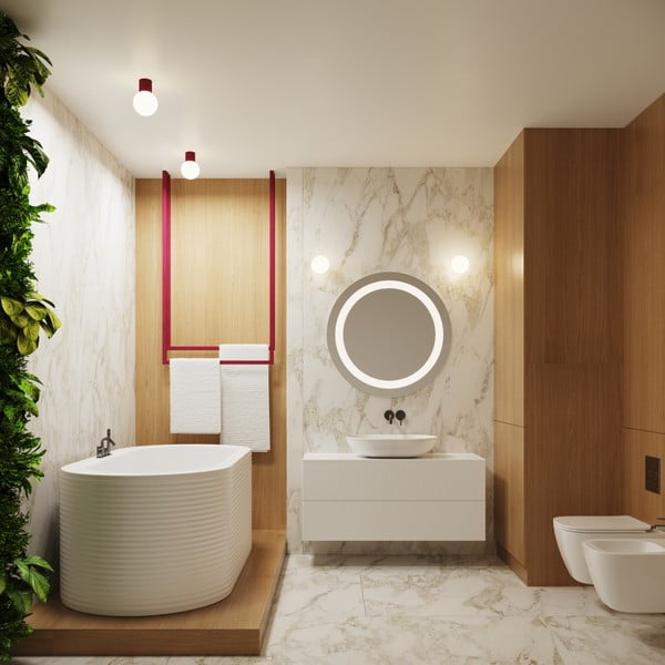 Bordo spalvos sieninė lempa Orbital – Sollux-image-3