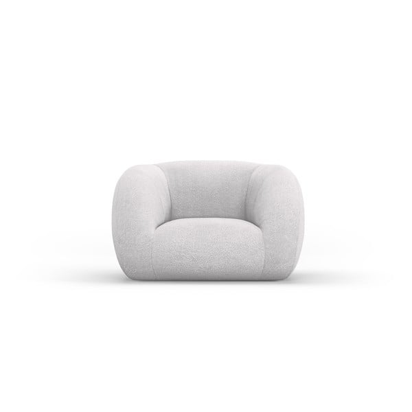 Krėslas iš boucle šviesiai pilkos spalvos Essen – Cosmopolitan Design