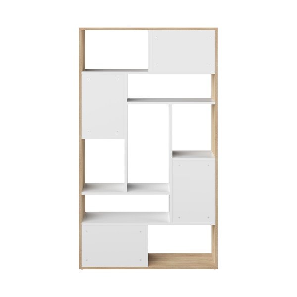 Balta ąžuolinė knygų spinta 91x163 cm Seoul - TemaHome -image-4