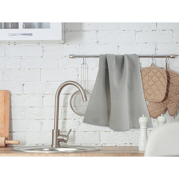 Virtuvės rankšluosčiai iš medvilnės 3 vnt. 40x60 cm Wafle – B.E.S.-image-1