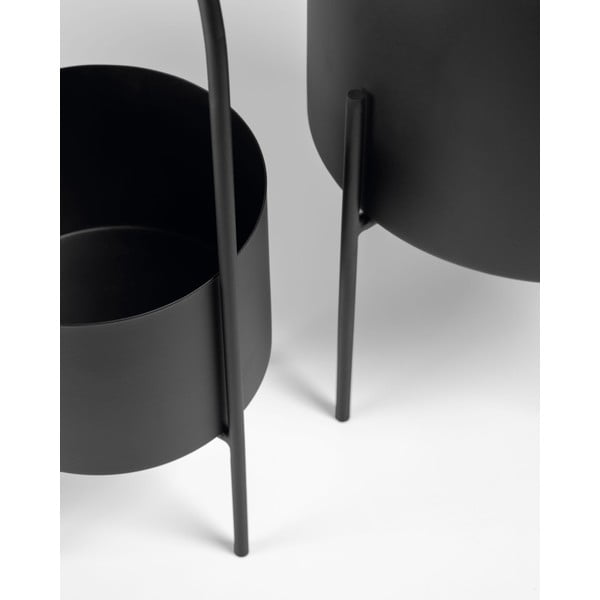 Iš metalo gėlių vazonų dangteliai 2 vnt. ø 25 cm Mash – Kave Home-image-4