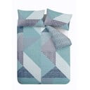 Žalsvai mėlynos spalvos dvigulė patalynė 200x200 cm Larsson Geo – Catherine Lansfield