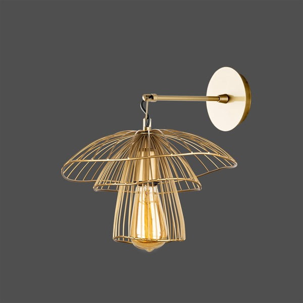 Aukso spalvos sieninis šviestuvas Squid Lighting Root, aukštis 36 cm-image-1