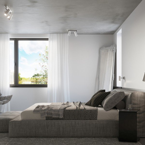 Baltos spalvos taškinis šviestuvas 8x8 cm Mira – Sollux-image-4