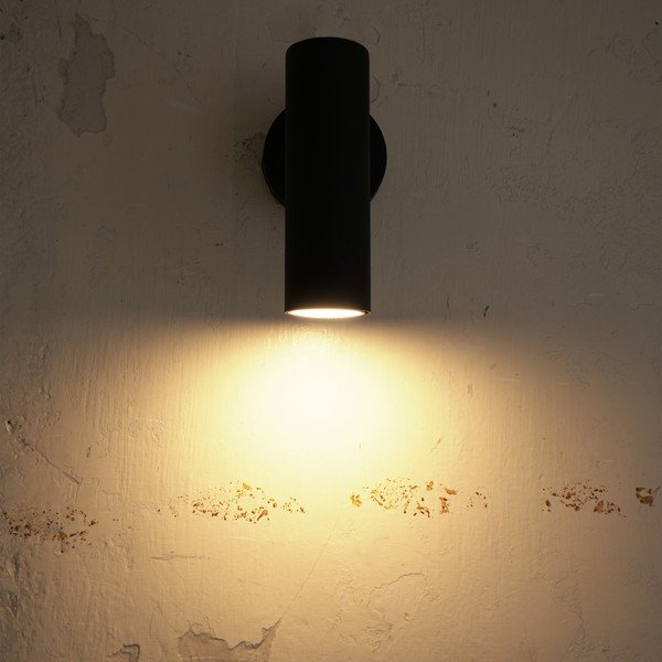 Juodas sieninis šviestuvas SULION Milan, aukštis 17 cm-image-1