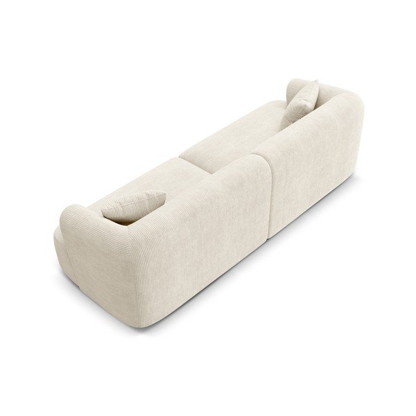 Smėlio spalvos sofa iš kordinio velveto 255 cm Campi – Cosmopolitan Design-image-4