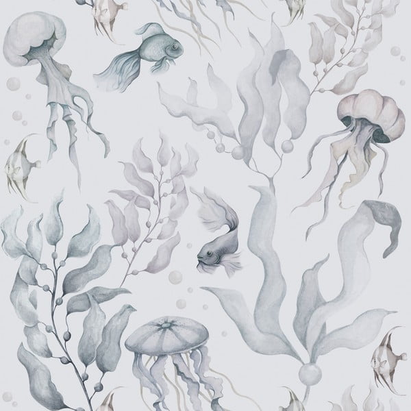 Vaikiški tapetai iš neaustinio audinio 100 cm x 280 cm Magic of the Ocean – Dekornik