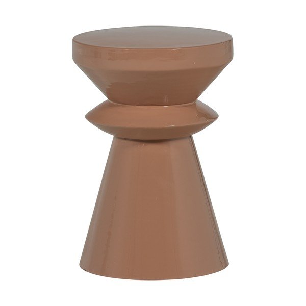 Šoninis stalas iš metalo ø 30 cm Fedde – WOOOD