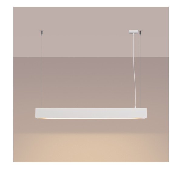 Baltos spalvos iš metalo kabantis šviestuvas LED Nebula – Sollux-image-1