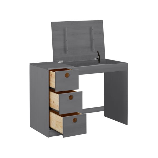 Iš pušies masyvo rašomasis stalas 50x100 cm Alpi – Støraa-image-2