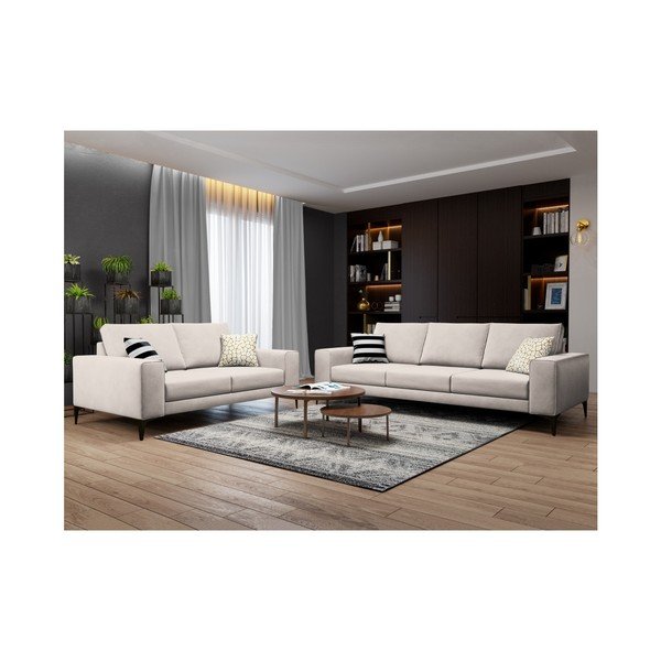 Smėlio spalvos dvivietė sofa Cosmopolitan Design Lugano-image-3