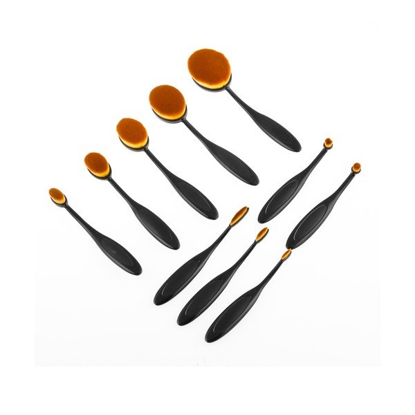 11 ovalių kosmetikos šepetėlių rinkinys InnovaGoods laikymo dėžutėje-image-3